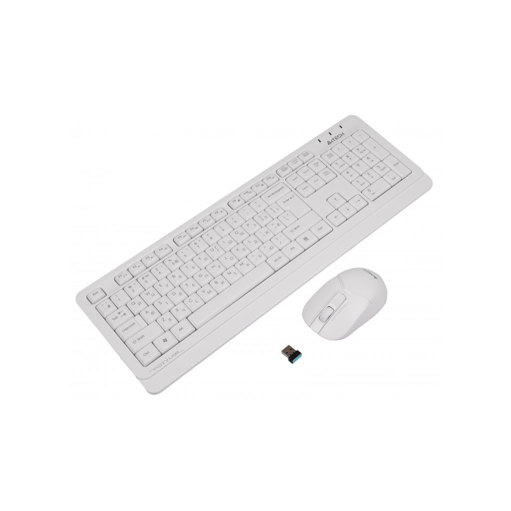 Комплект A4Tech FG1012 Wireless White - зображення 2