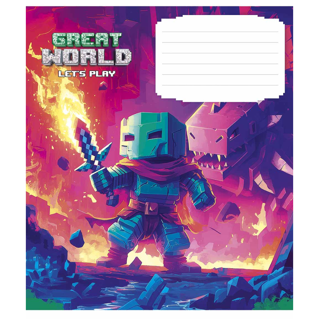 Зошит Школярик Great world 18 аркушів клітинка (018-3533K) - зображення 4