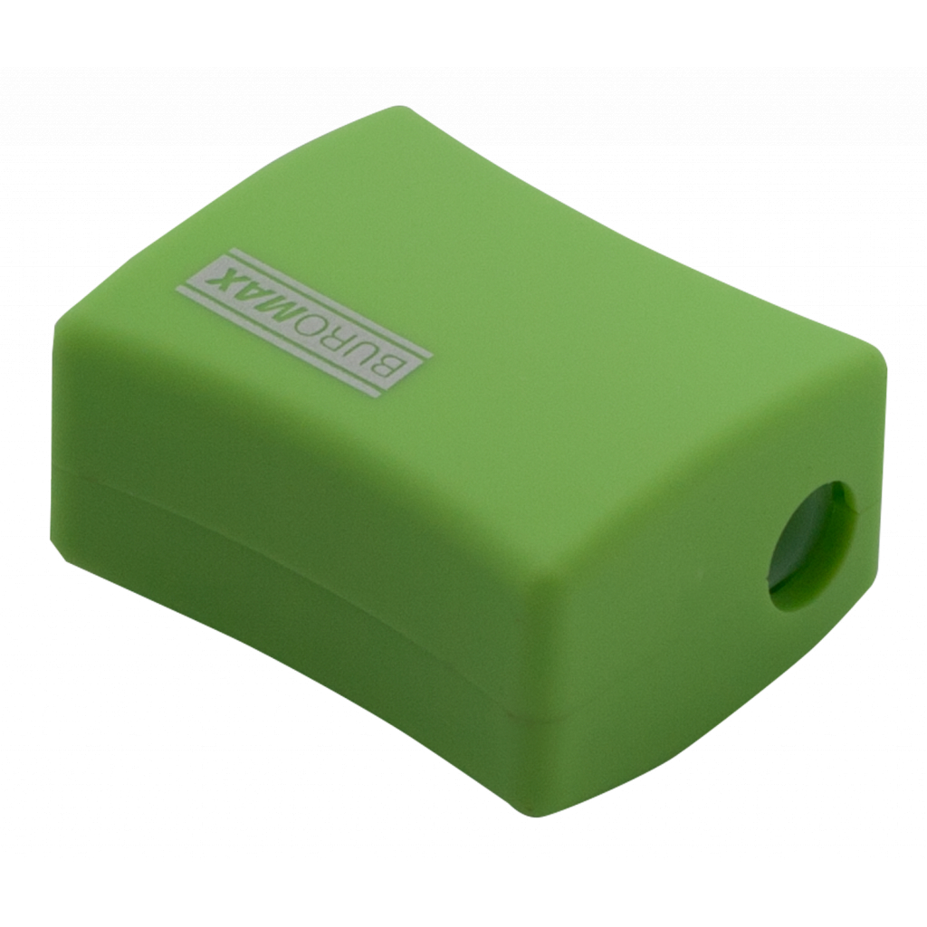 Точилка Buromax ALFA, RUBBER TOUCH з контейнером 2 отвори (BM.4778-1) - изображение 5
