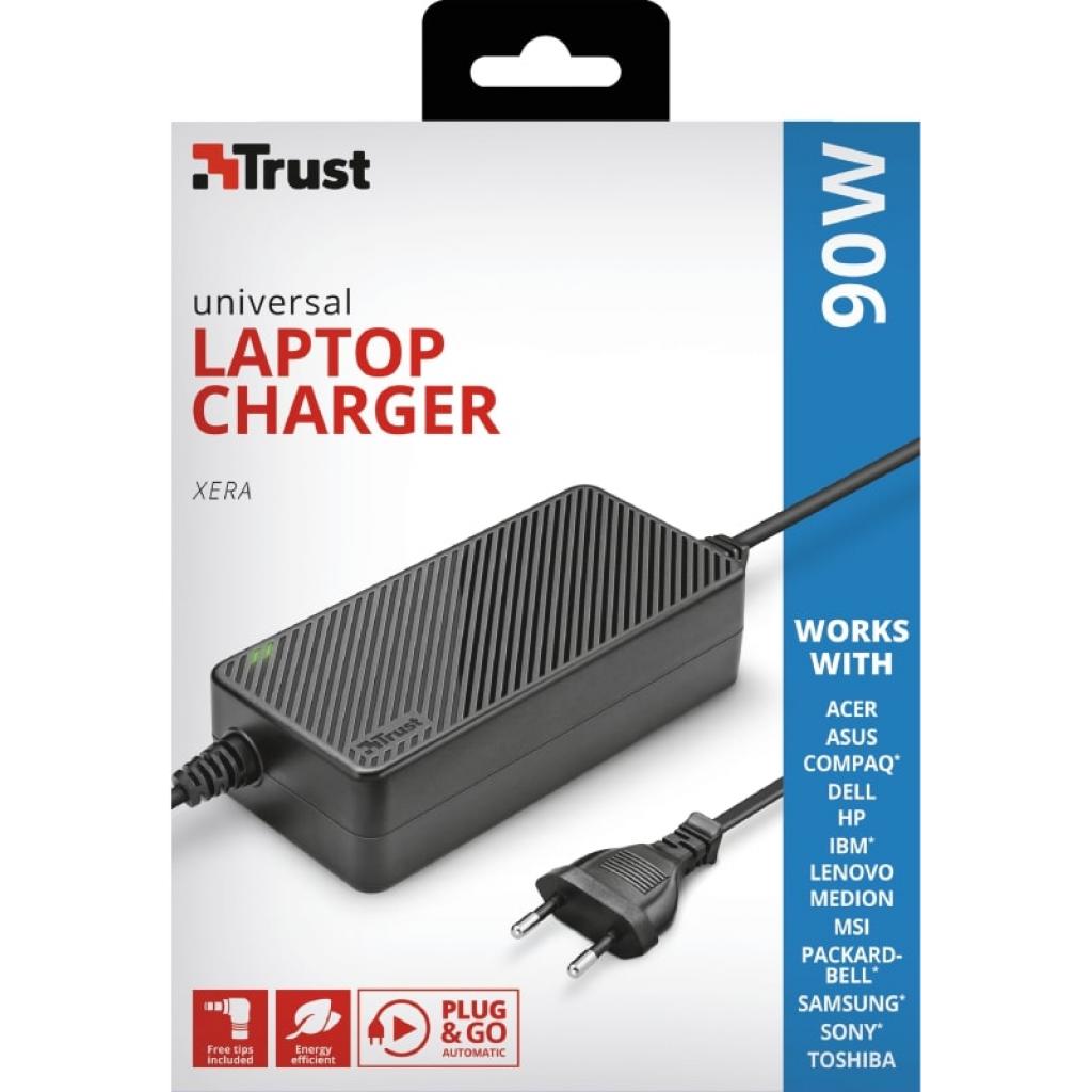 Блок живлення до ноутбуку Trust Xera 90W Smart Laptop Charger (22910) - зображення 5