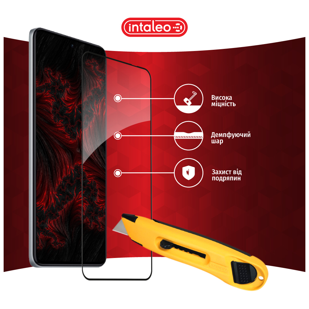 Скло захисне Intaleo Full Glue Xiaomi Poco F5 Pro Black (1283126589928) - зображення 5