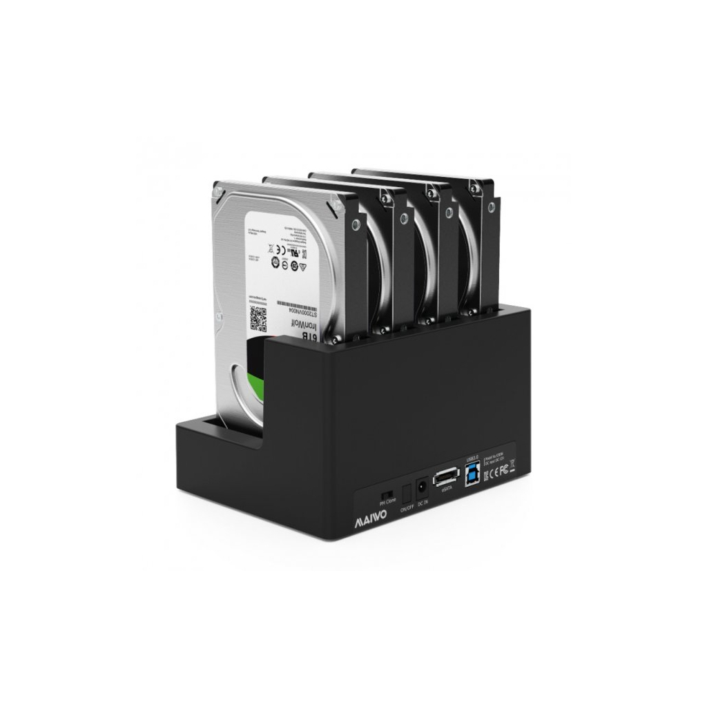 Док-станція для накопичувачів Maiwo 4*HDD 2,5"/3,5" SATA/SSD USB3.0 (K3094A) - зображення 6