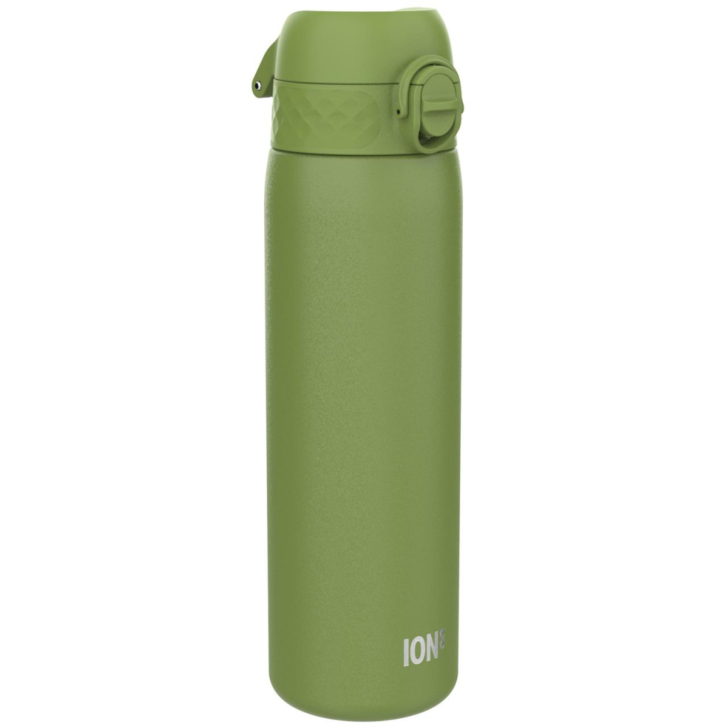 Пляшка для води ION8 OneTouch Stainless Steel 600 мл Khaki Green (I8SS600KGRE) - зображення 1