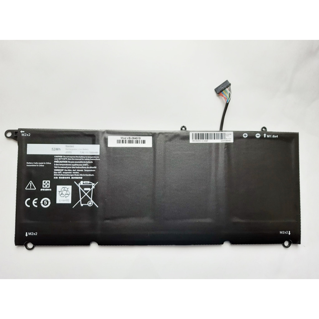 Акумулятор до ноутбука AlSoft Dell XPS 13-9343JD25G, 52Wh (7000mAh), 4cell, 7.4V, Li-ion (A47522) - зображення 1
