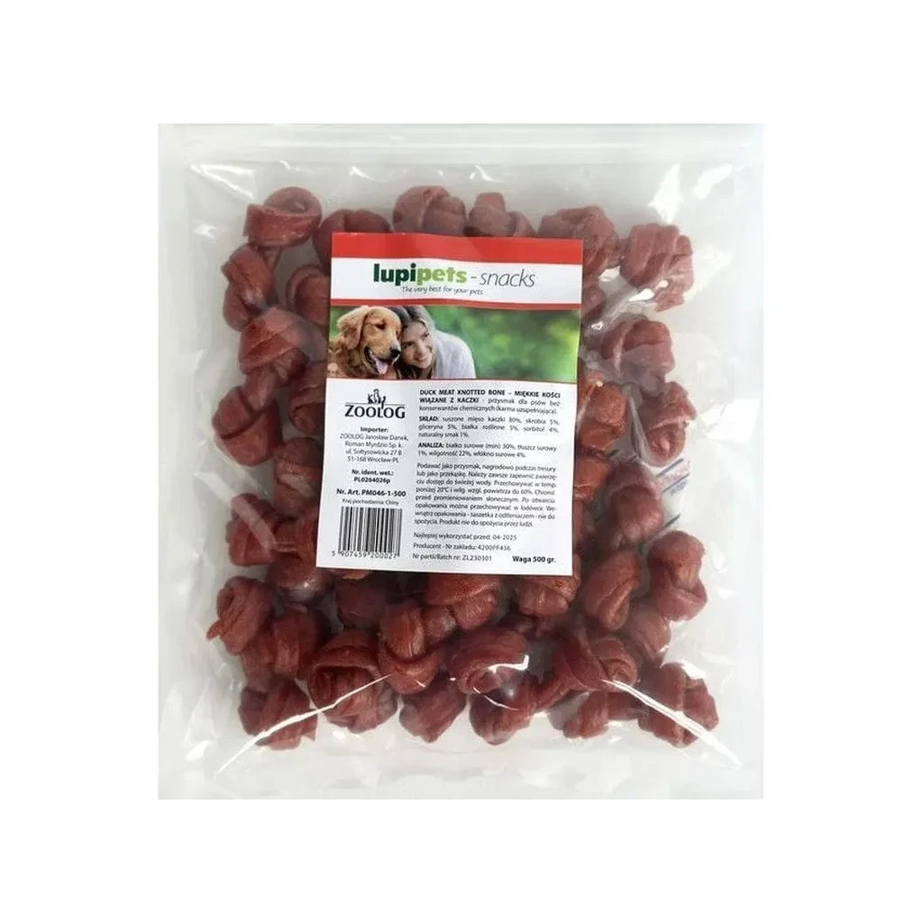 Ласощі для собак LupiPets М'яка качка 500 г (PM046-1) - зображення 1