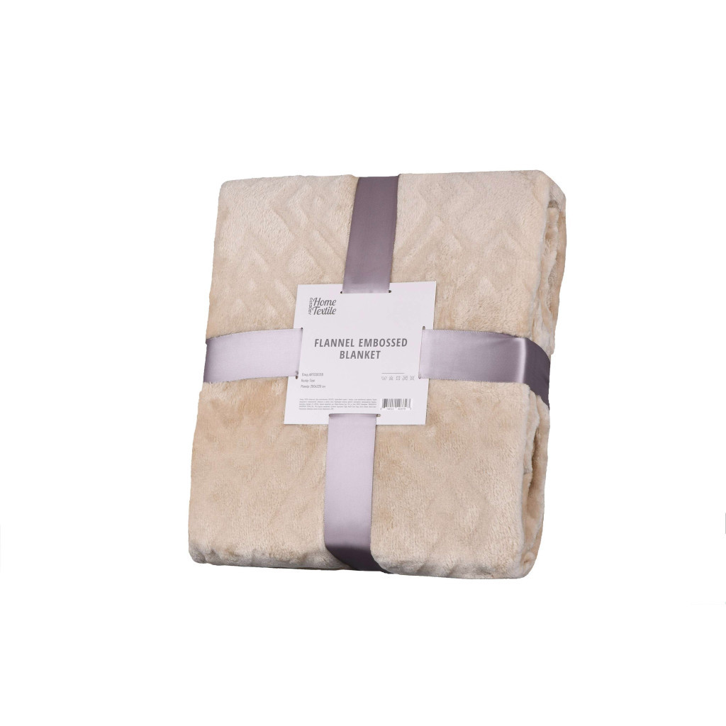 Плед Ardesto Embossed тауп, 160х200 см (ART0301EB) - изображение 1