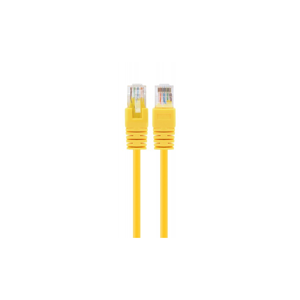 Патч-корд 0.5м UTP cat 6 CCA yellow Cablexpert (PP6U-0.5M/Y) - изображение 1