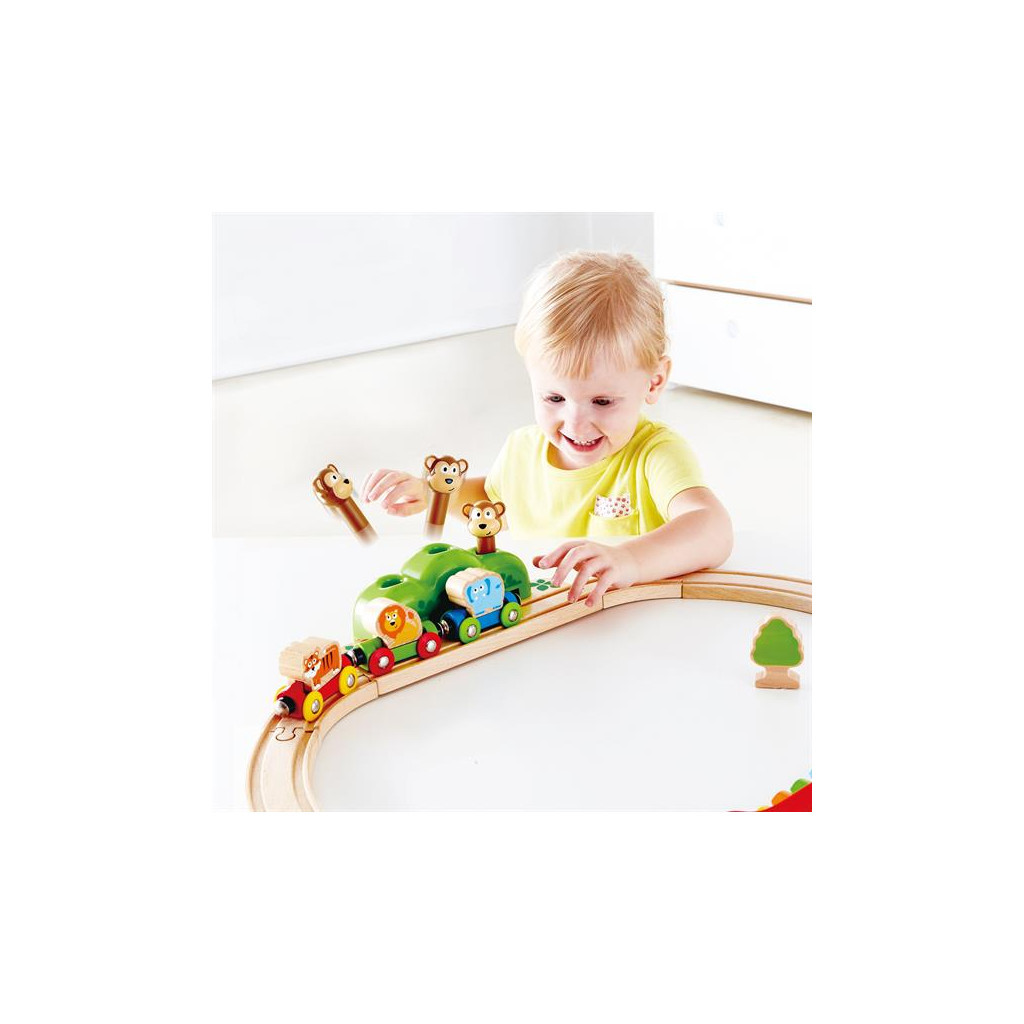 Залізниця Hape музична Веселі мавпочки 19 елементів (E3825) - зображення 5