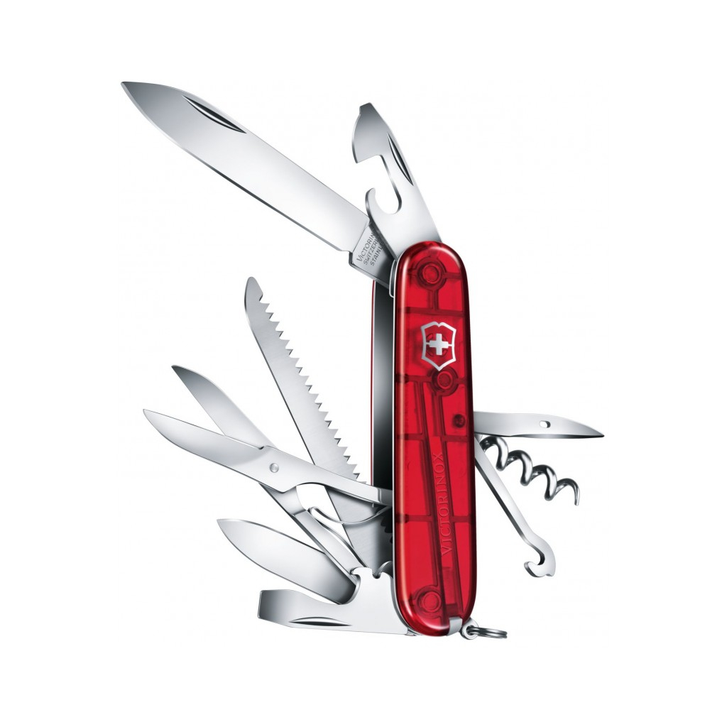 Ніж Victorinox Huntsman Transparent Red Blister (1.3713.TB1) - зображення 2
