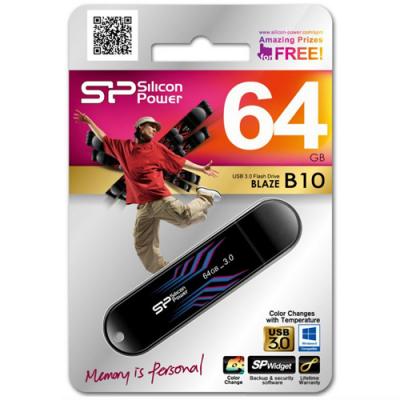USB флеш накопичувач Silicon Power 64Gb BLAZE B10 USB3.0 (SP064GBUF3B10V1B) - зображення 3