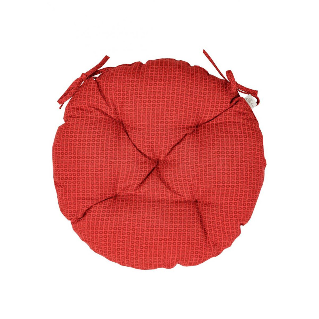 Подушка на стілець Прованс Merry Christmas червона D-40 (031490) - зображення 1