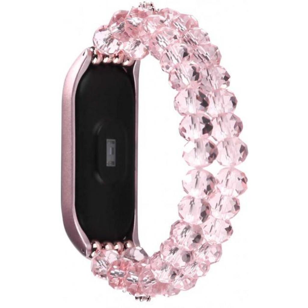 Ремінець до фітнес браслета XoKo Decorative для Xiaomi Mi Band 3/4 Pink (XK-XM-NG-Pink) - зображення 1