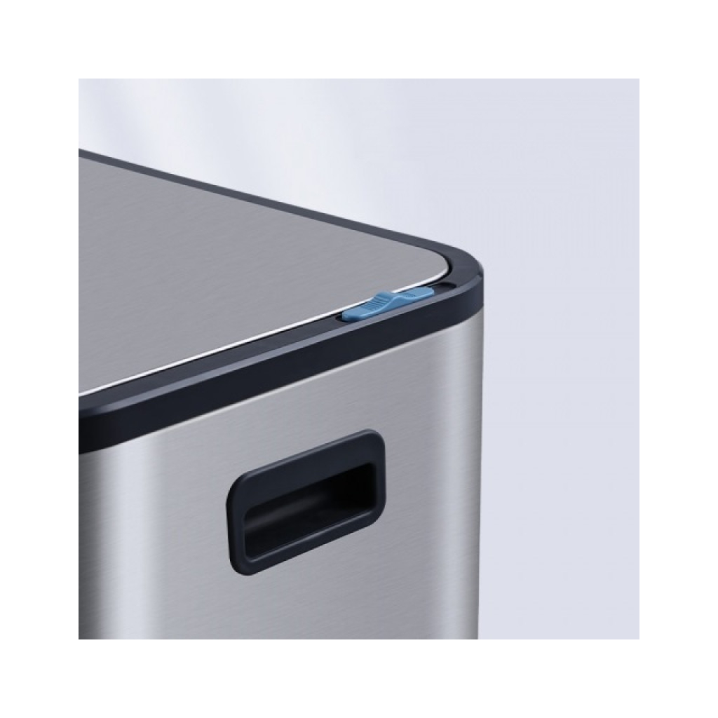 Контейнер для сміття JAH Soft Close З педаллю З внутрішнім відром Срібний металік 30 л (20264) - изображение 6