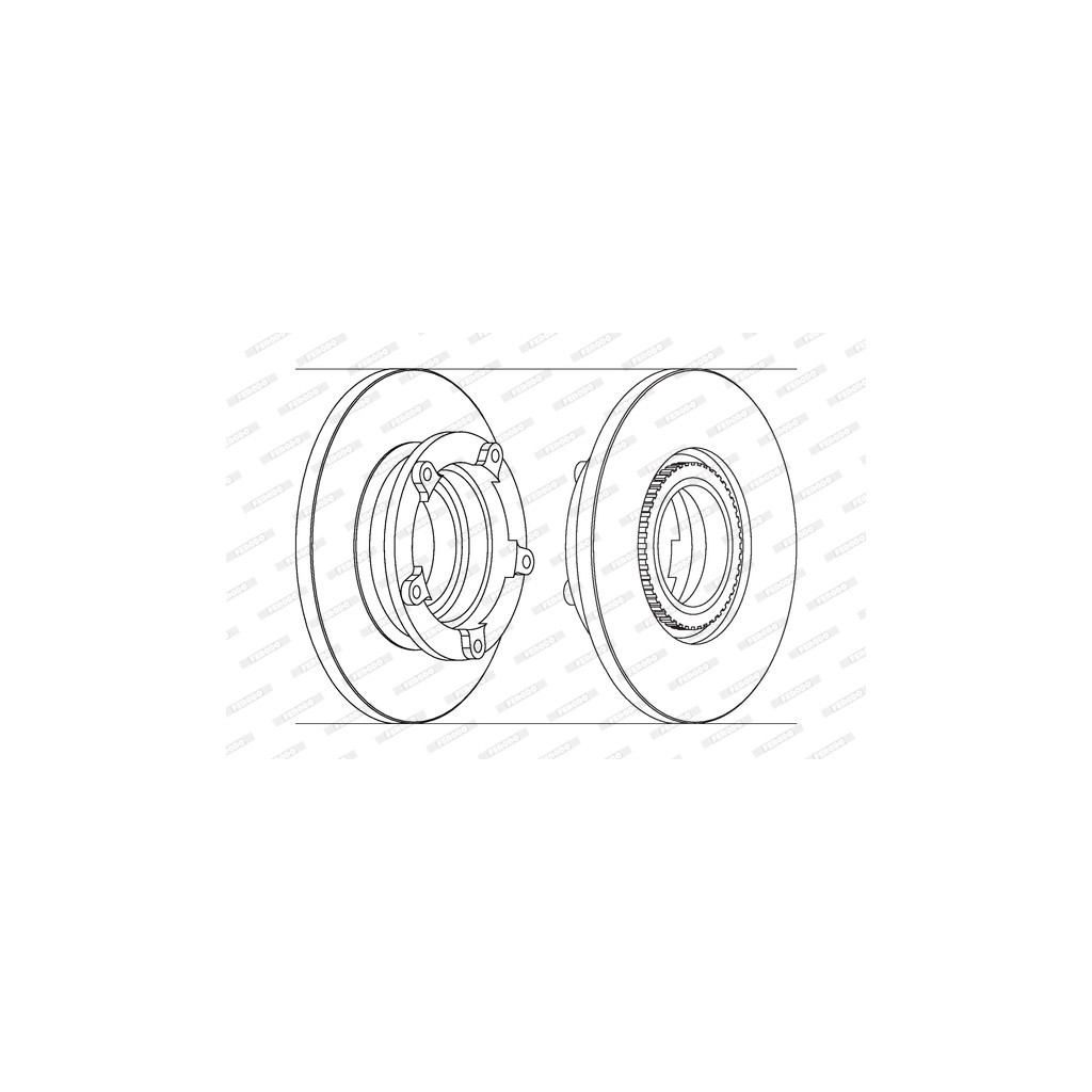 Гальмівний диск FERODO DDF1573-1 - зображення 1