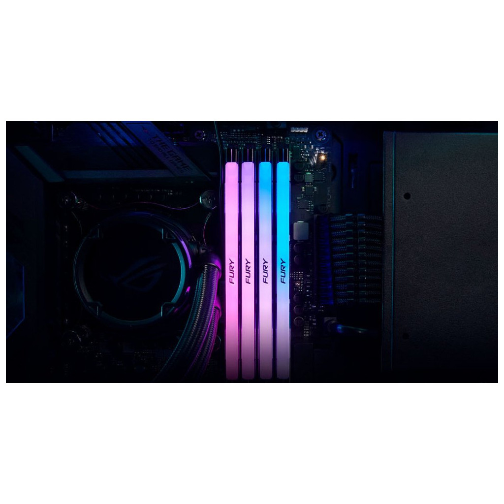 Модуль пам'яті для комп'ютера DDR5 16GB 6000 MHz Renegade RGB Kingston Fury (ex.HyperX) (KF560C32RSA-16) - зображення 8