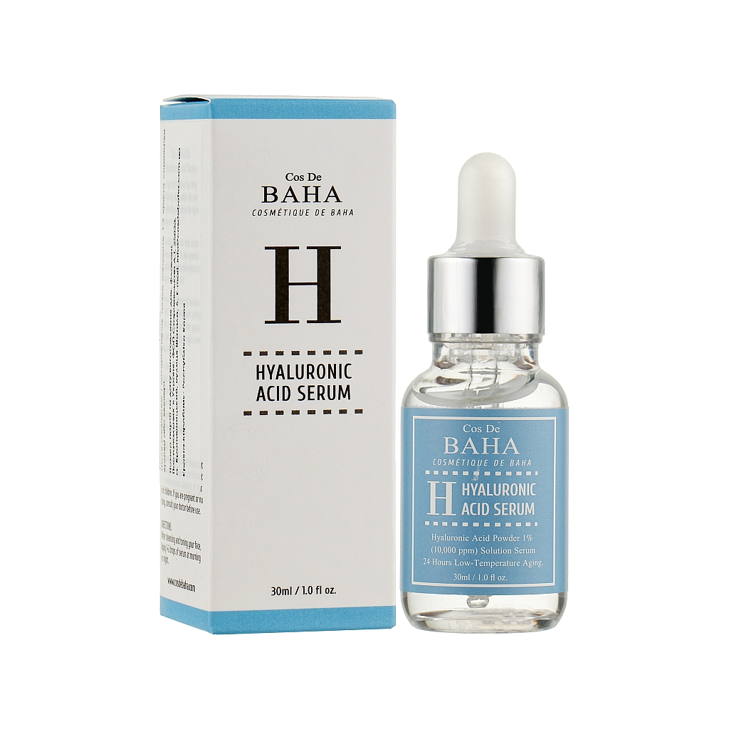 Сироватка для обличчя Cos De BAHA Hyaluronic Acid Serum Від зморщок з гіалуроновою кислотою 30 мл (8809240317815) - зображення 1