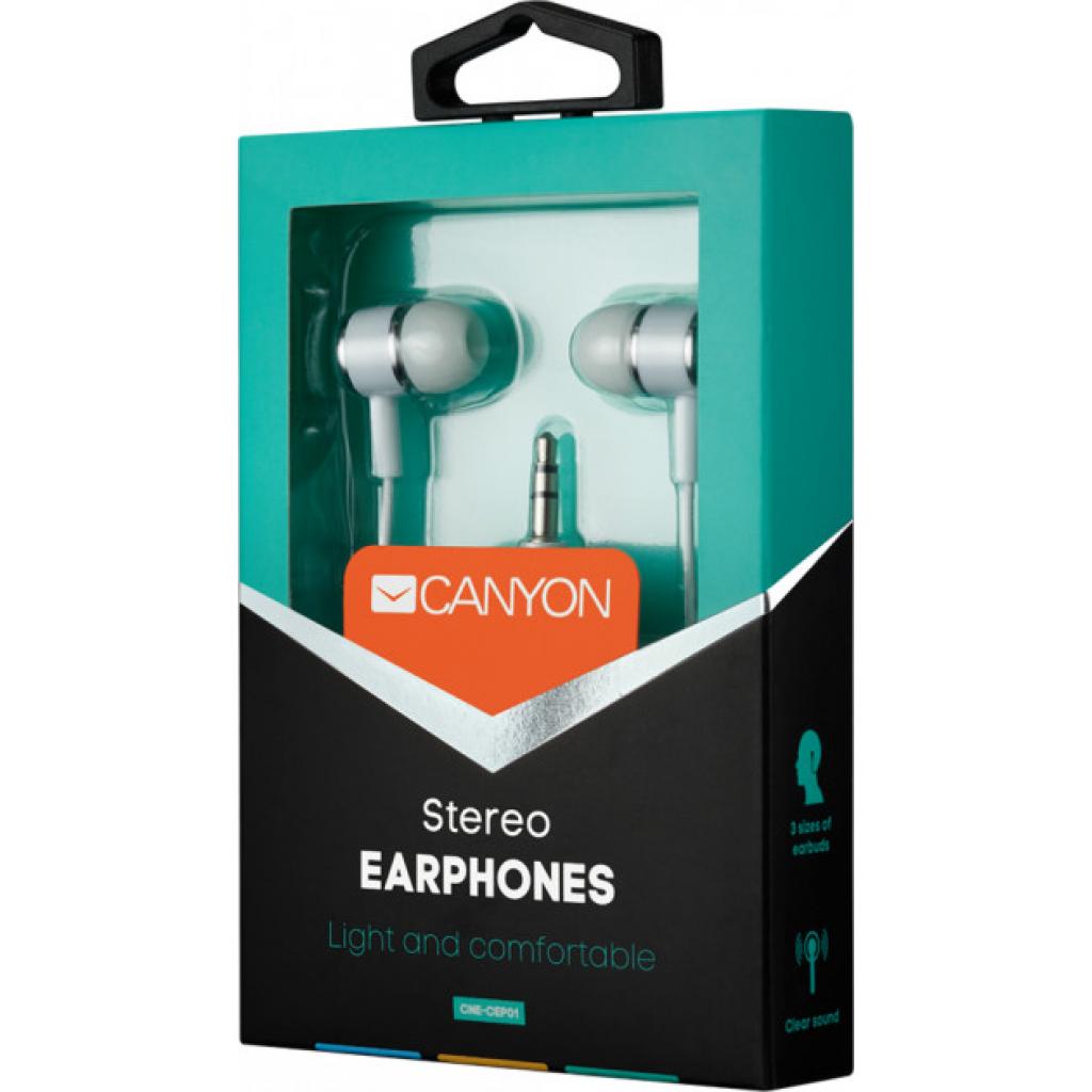 Навушники Canyon White (CNE-CEPM01W) - зображення 3