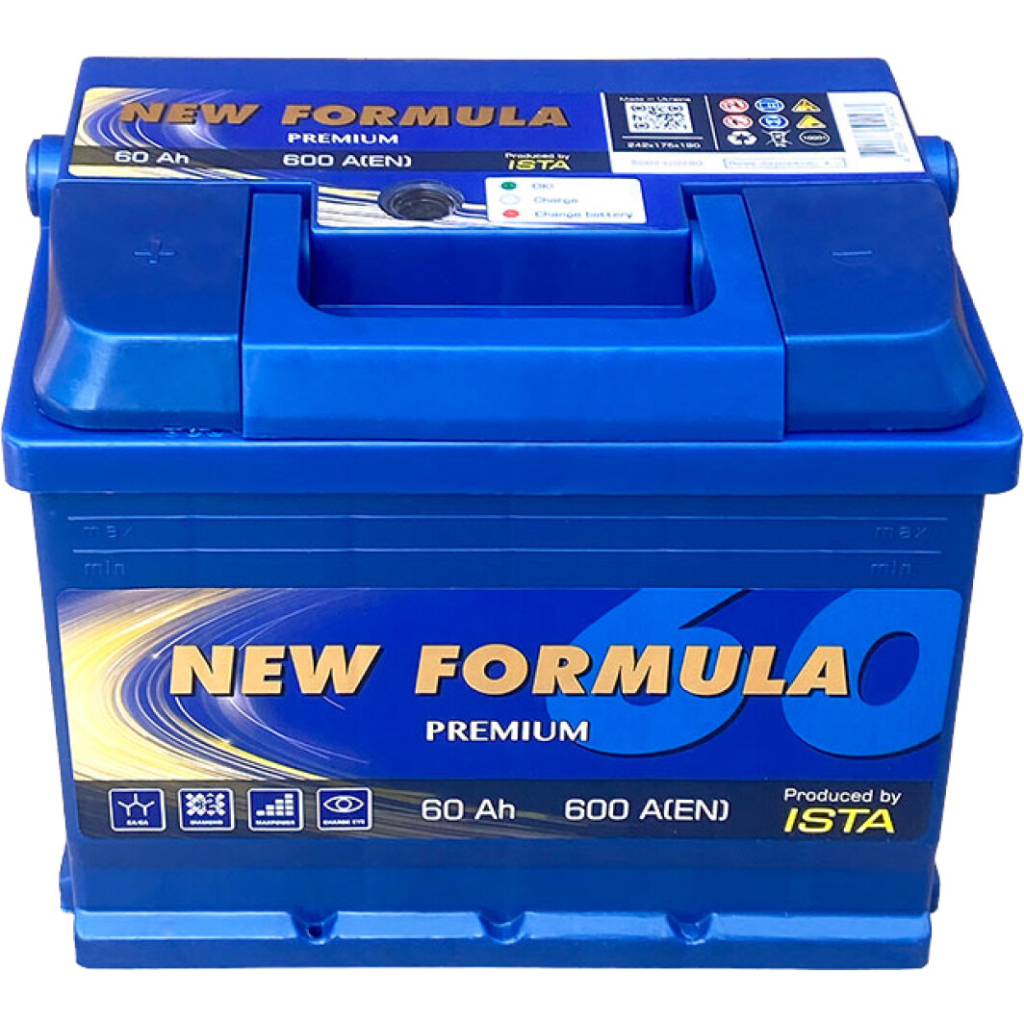 Акумулятор автомобільний NEW FORMULA PREMIUM 60Ah (+/-) (600EN) (5602320250) - зображення 1