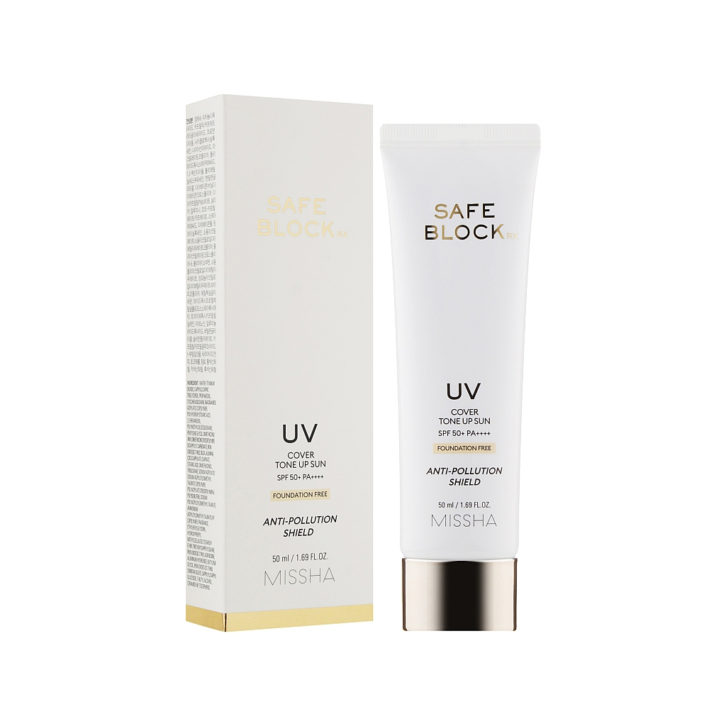Засіб від засмаги Missha Safe Block RX Cover Tone Up Sun SPF50+ PA++++ Сонцезахисний крем 50 мл (8809643523486) - зображення 2