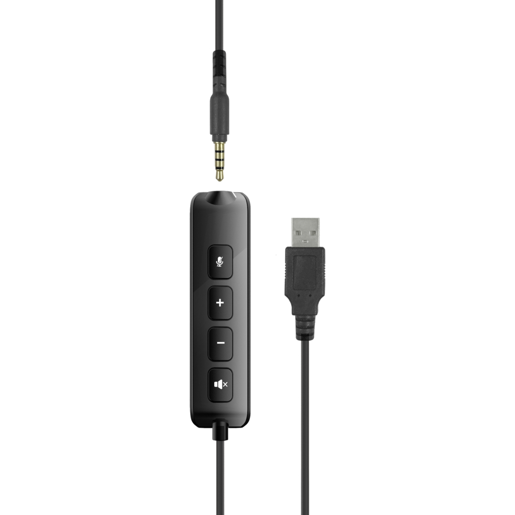 Навушники Speedlink METIS USB Stereo Headset 3.5mm Jack with USB Soundcard Black (SL-870007-BK) - зображення 4