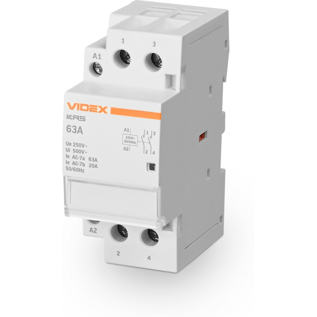 Контактор Videx 2п 63А 2НВ VF-RS-MC2O-63 RESIST - зображення 1