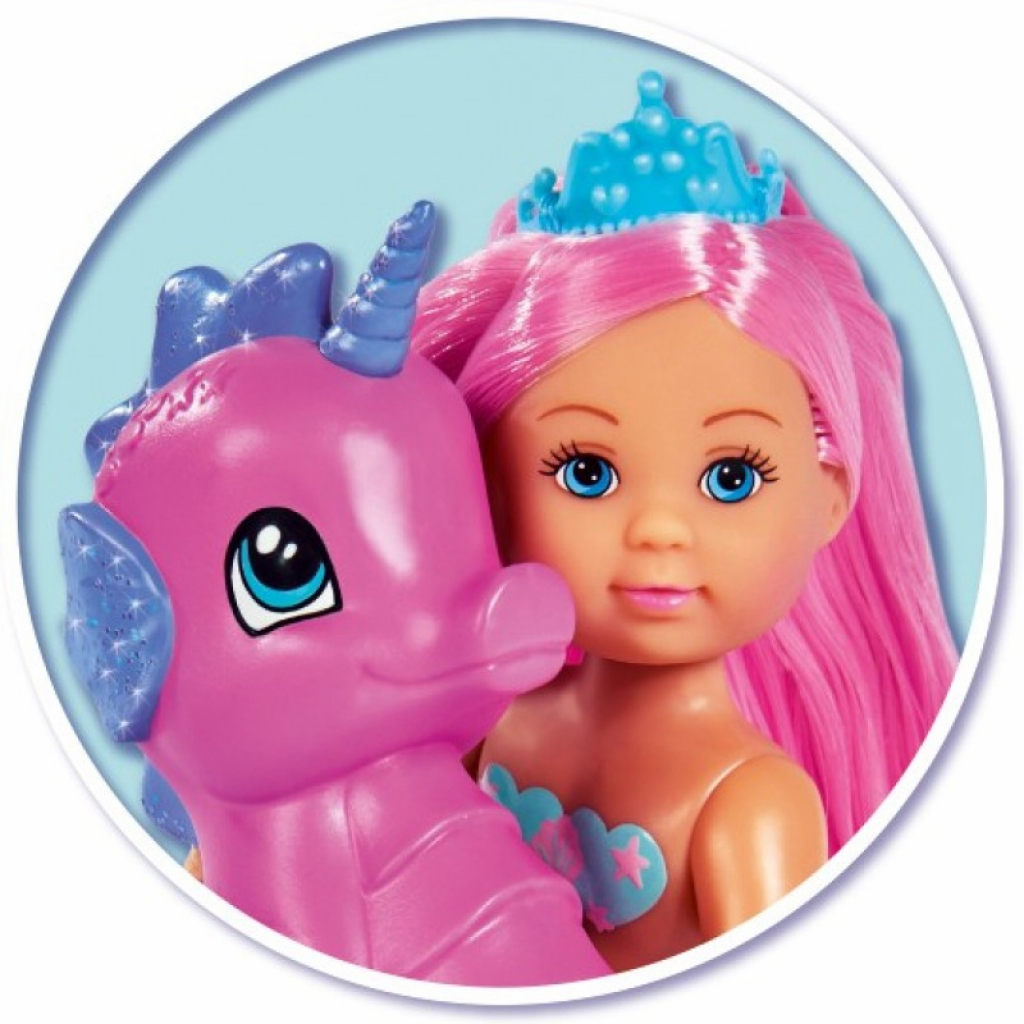 Лялька Simba Еві Русалонька з каретою-мушлею, коником та рибкою (5733463) - зображення 4