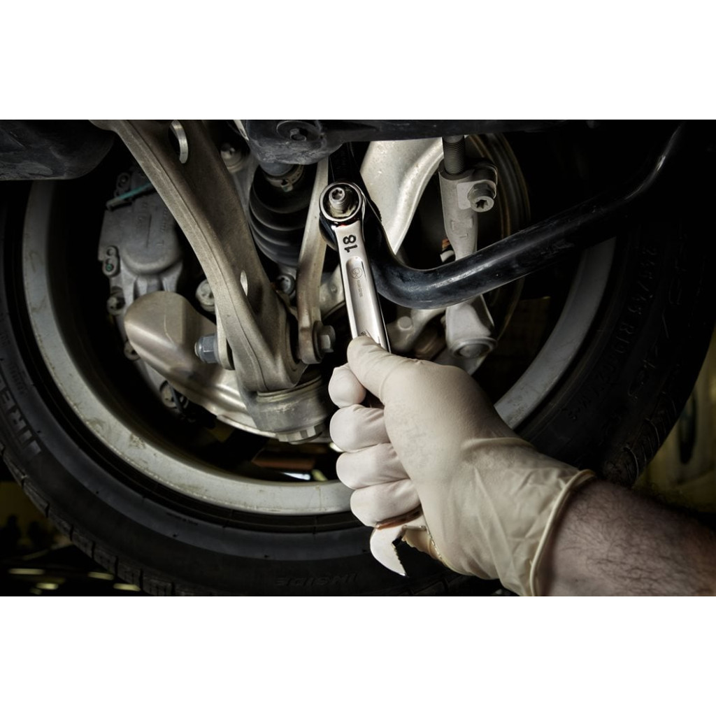 Ключ Milwaukee MAX BITE рожково-накидний з тріскачкою, 15шт, 8-22мм (4932464994) - зображення 5