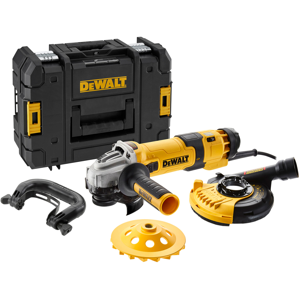 Шліфувальна машина DeWALT 1500 Вт, 2800-10000 об/хв, d=125 мм, кейс (DWE4257KT) - зображення 4