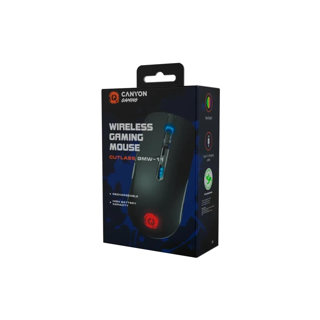 Мишка Canyon Cutlass Wireless USB Black (CND-SGMW11B) - зображення 6