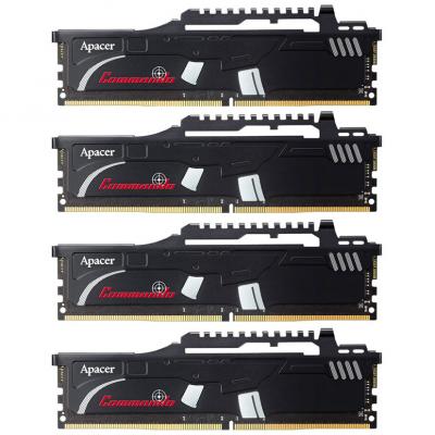 Модуль пам'яті для комп'ютера DDR4 32GB (4x8GB) 2800 MHz Commando Series Apacer (EK.32GAW.KFAK4) - зображення 1