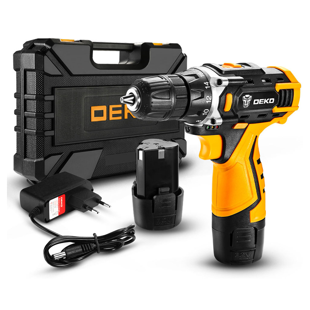 Шуруповерт Deko 12 DKCD12FU-S3 + 2 АКБ (12171) - зображення 1