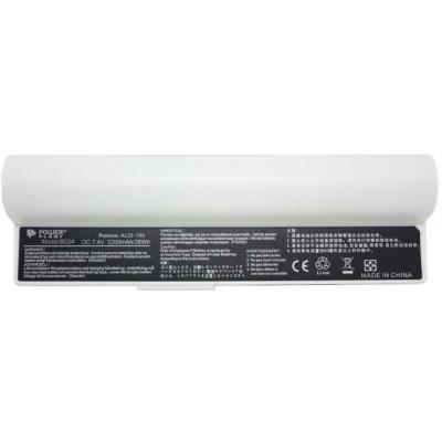 Акумулятор до ноутбука PowerPlant ASUS EEE PC 900A Series (AL22-703) 7.4V 5200mAh white (NB00000264) - зображення 1