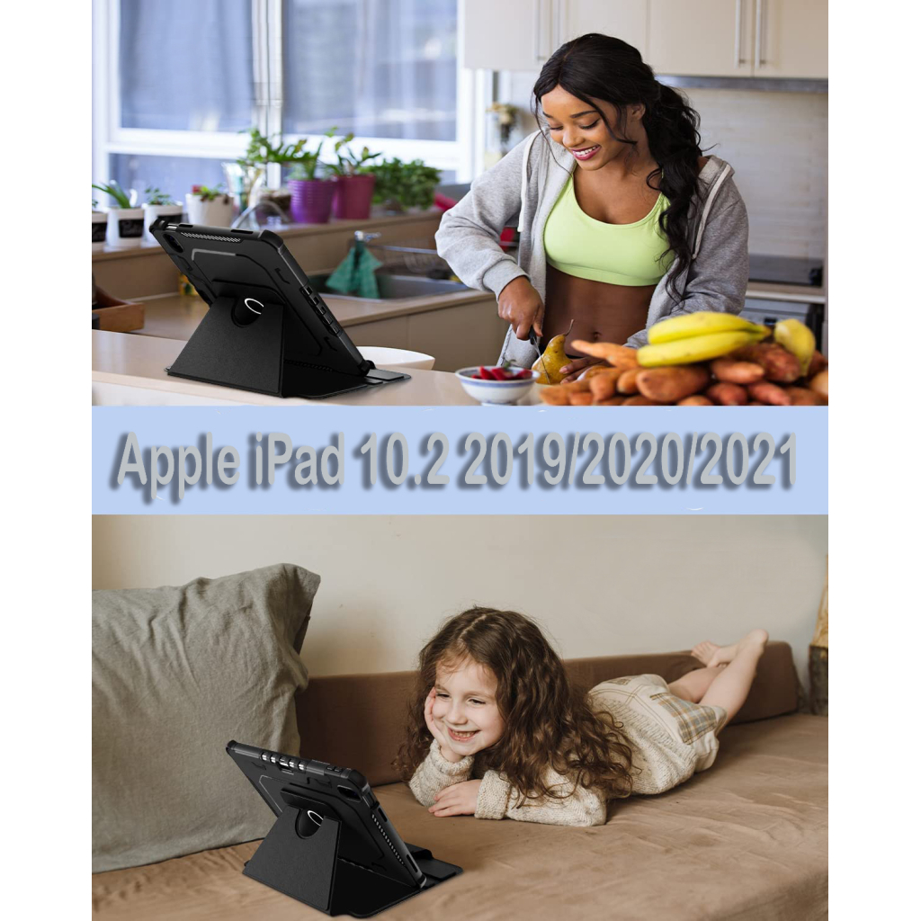 Чохол до планшета BeCover Armor Leather 360 Apple iPad 10.2 2019/2020/2021 Black (708889) - зображення 10