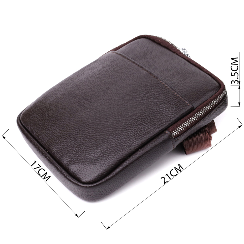 Сумка Vintage З натуральної шкіри Коричнева (22863) - зображення 3