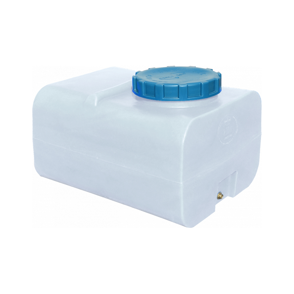 Ємність для води Пласт Бак квадратна харчова 200 л прямокутна біла (836) - зображення 1