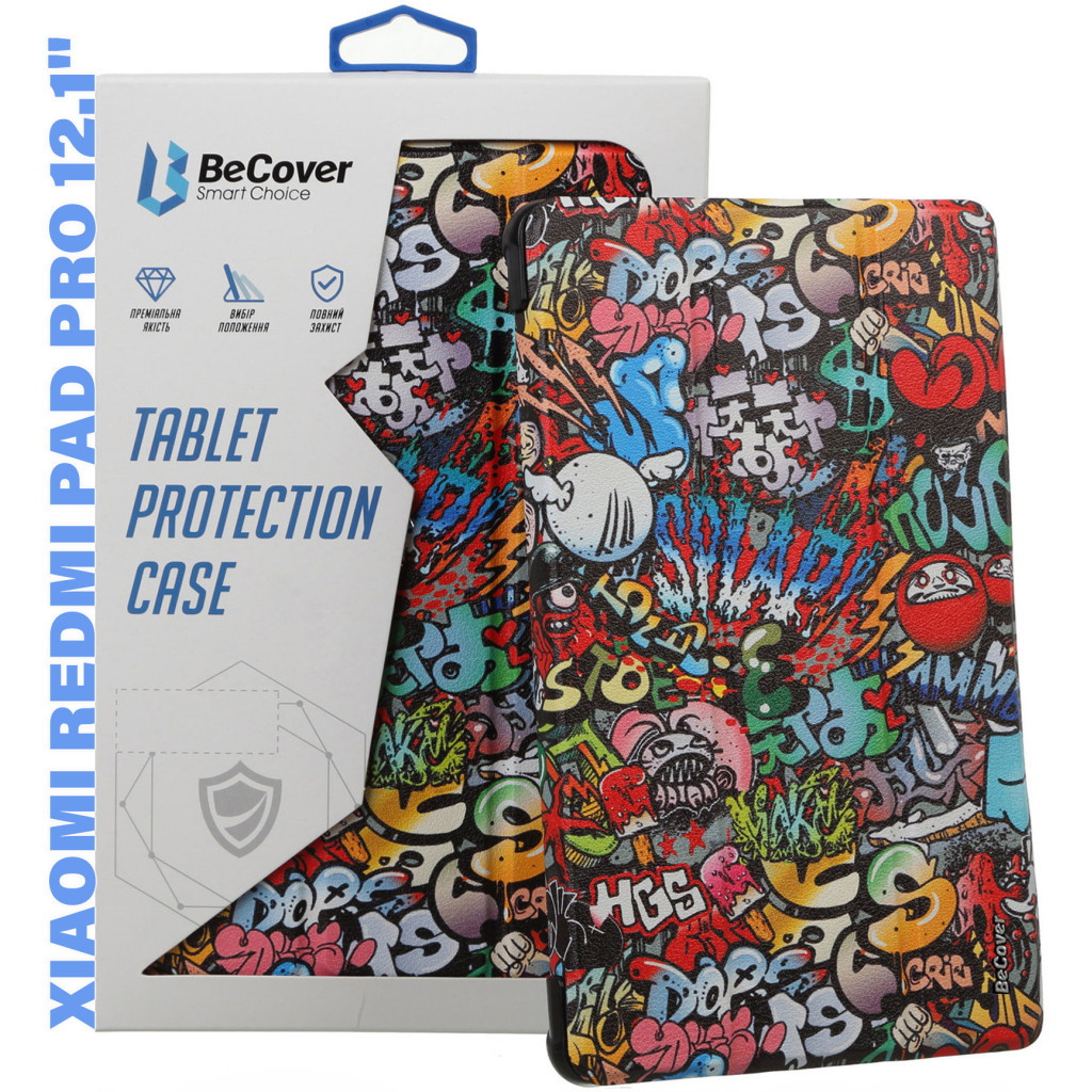 Чохол до планшета BeCover Smart Case Xiaomi Redmi Pad Pro 12.1'' Graffiti (711308) - зображення 1
