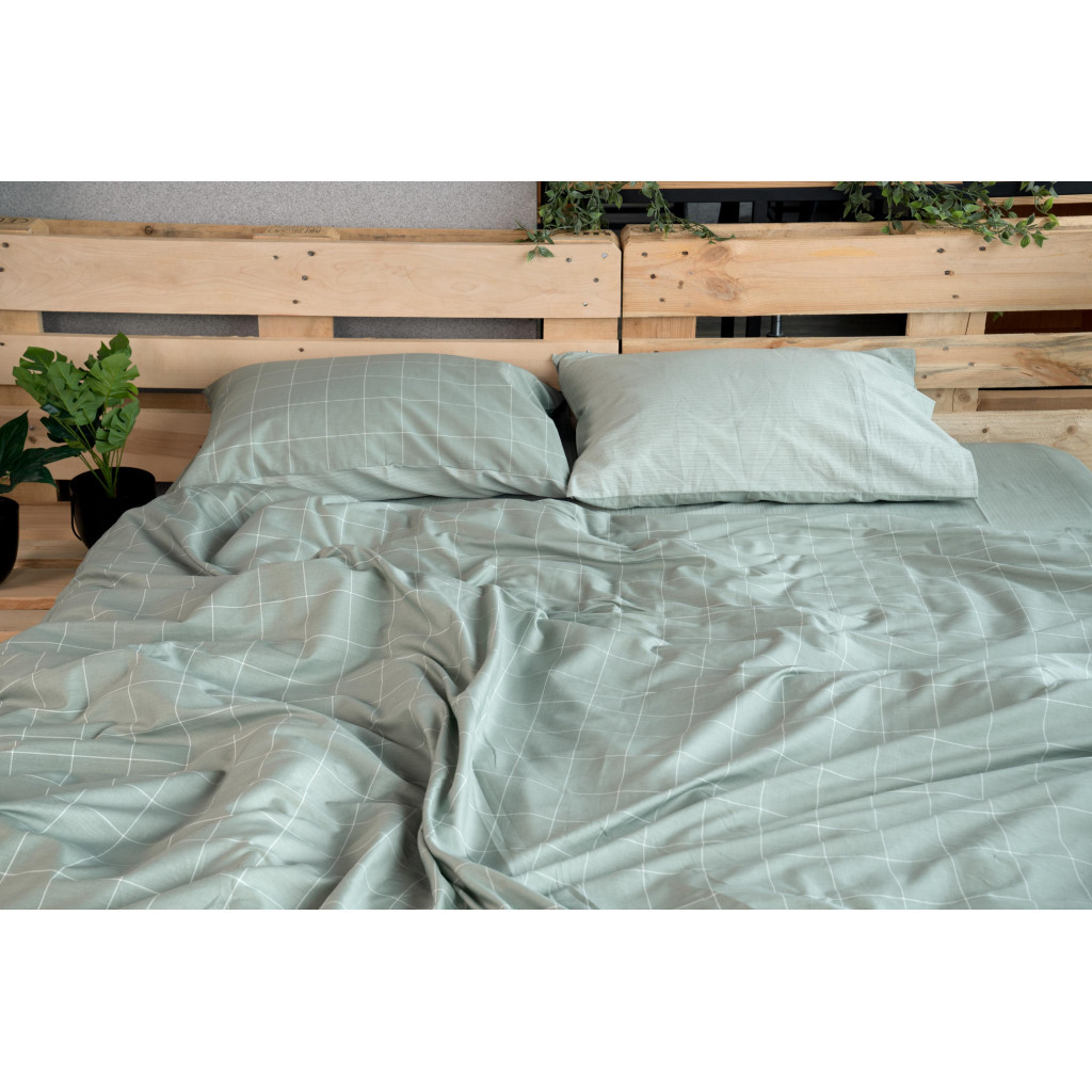 Постільна білизна Ardesto Gloria сатин зелений полуторний 160х220 (ART1622LG) - зображення 9