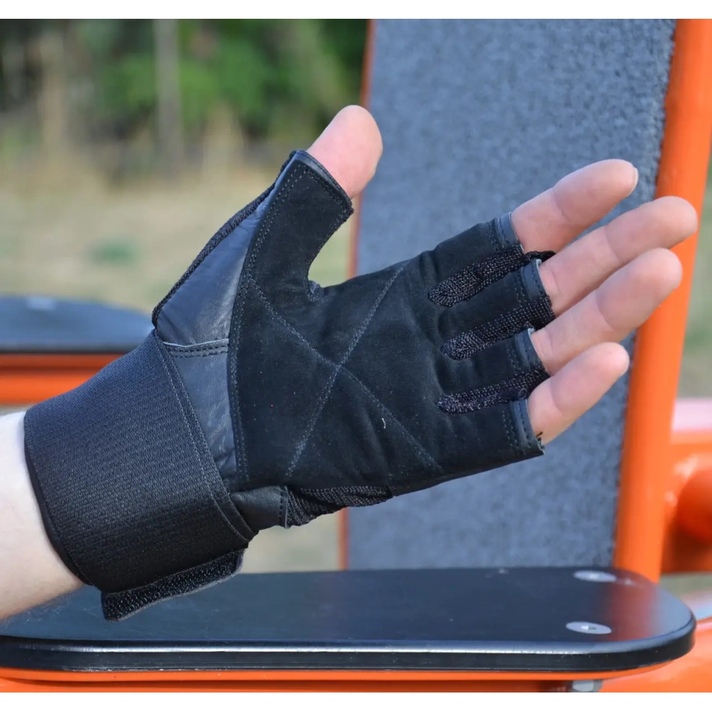 Рукавички для фітнесу MadMax MFG-269 Professional Exclusive Black M (MFG-269-Black_M) - изображение 3