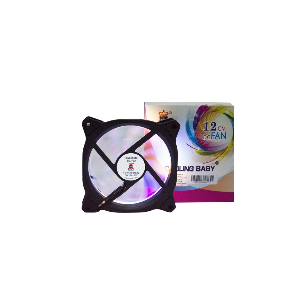 Кулер до корпусу Cooling Baby RAINBOW 1 (12025HBRB-1) - зображення 4