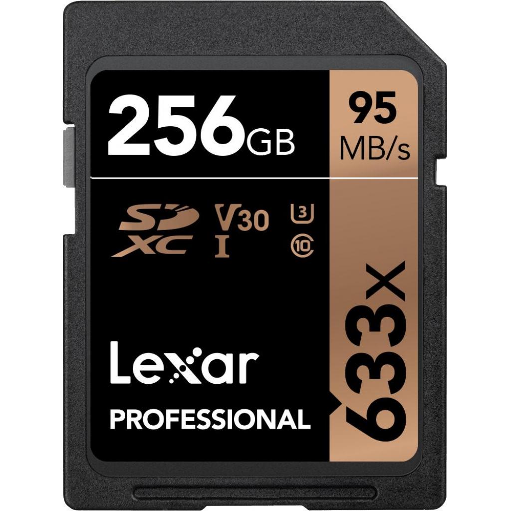 Карта пам'яті Lexar 256GB SDXC class 10 UHS-I U3 V30 633x Professional (LSD256CB633) - зображення 1