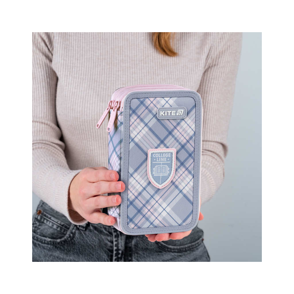 Пенал Kite 623 College Line Girl, 2 відділення (K25-623-1) - зображення 7