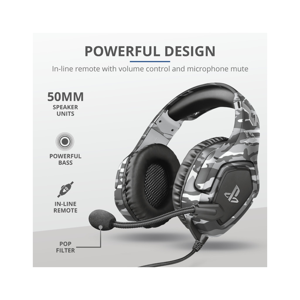 Навушники Trust GXT 488 Forze-G for PS4 Grey (23531) - зображення 9