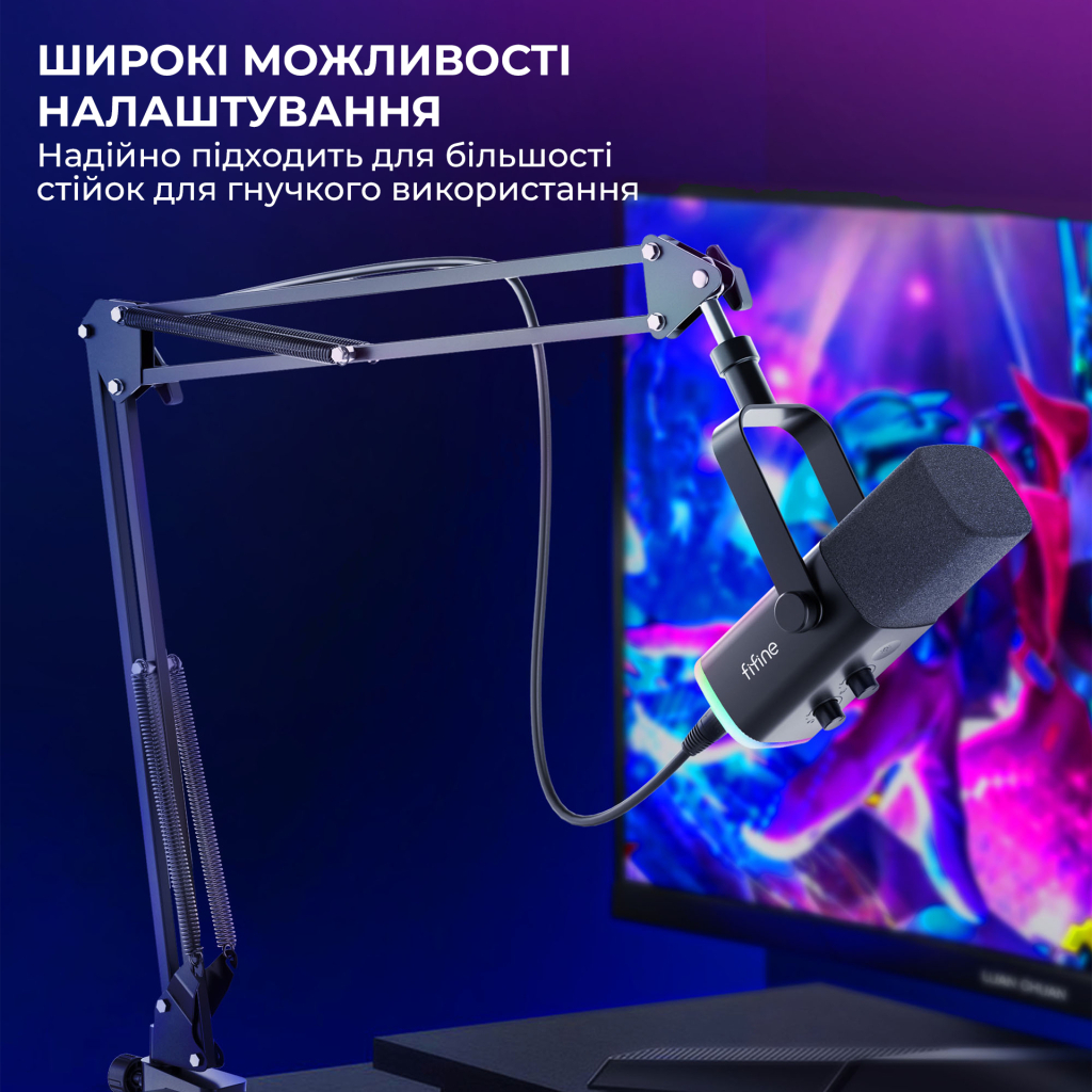 Мікрофон Fifine AM8T USB Black (AM8T) - зображення 7
