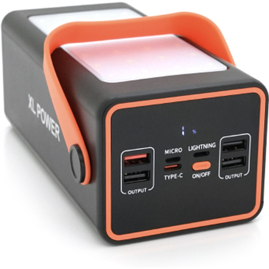 Батарея універсальна ACL 70000mAh, PD/22.5W, USB, Type C, ліхтар, Black/White (PW-52 / 34002) - зображення 2