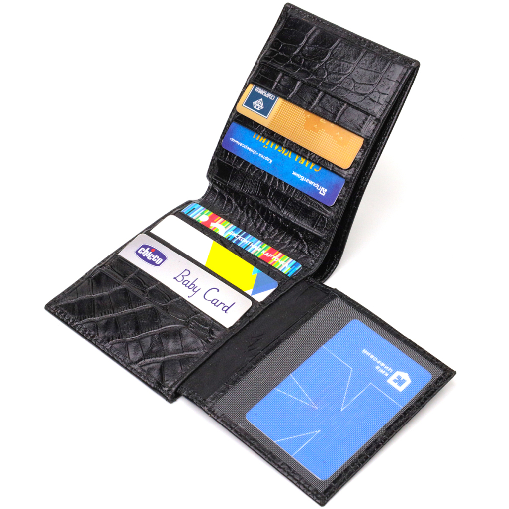 Портмоне Canpellini З натуральної шкіри Чорне (21867) - зображення 6