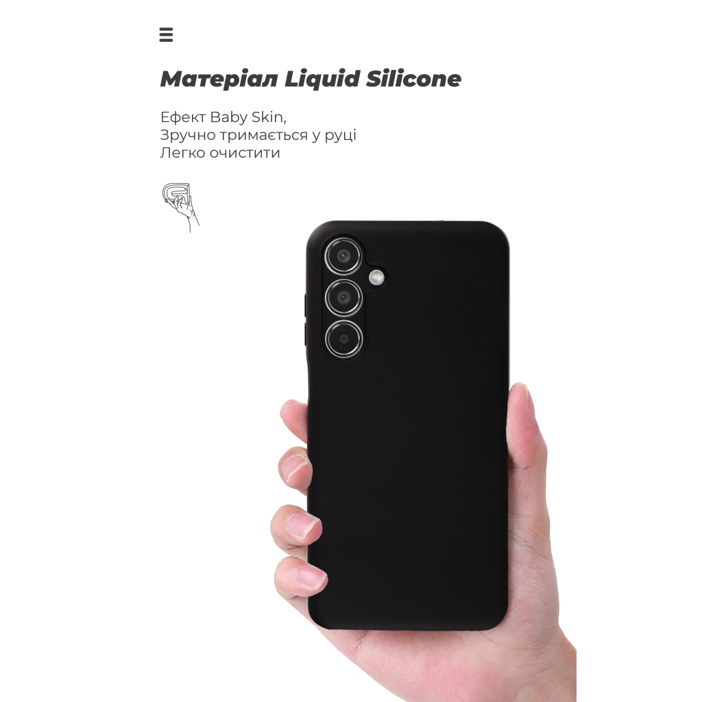 Чохол до мобільного телефона Armorstandart ICON Samsung M35 5G (M356) Camera cover Black (ARM77972) - зображення 7