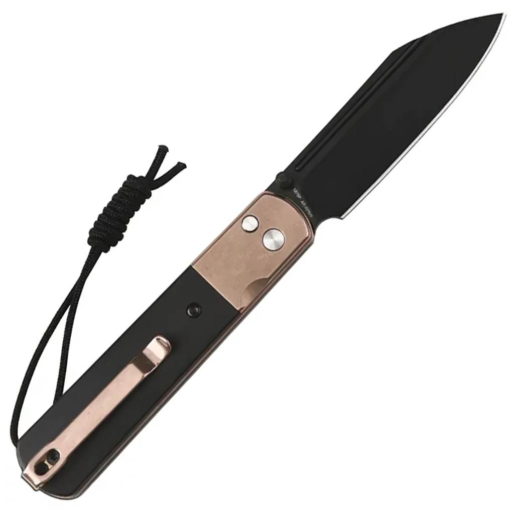 Ніж Artisan Holm AR-RPM9 Rose Gold PVD Steel+Ebony Inlay (1875P-BRG) - зображення 7