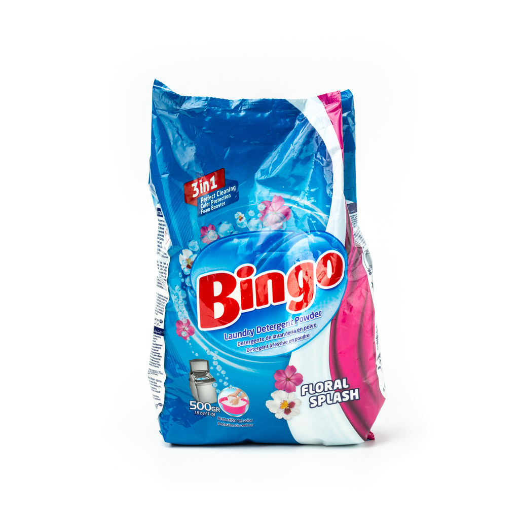 Пральний порошок Bingo Квітковий сплеск 500 г (8690536922833) - зображення 1