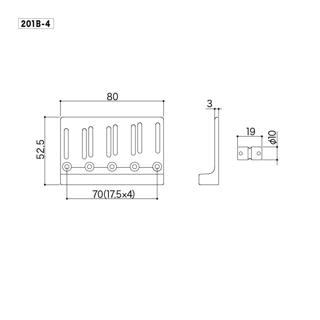 Бридж для гітари Gotoh 201B-4 C - зображення 2