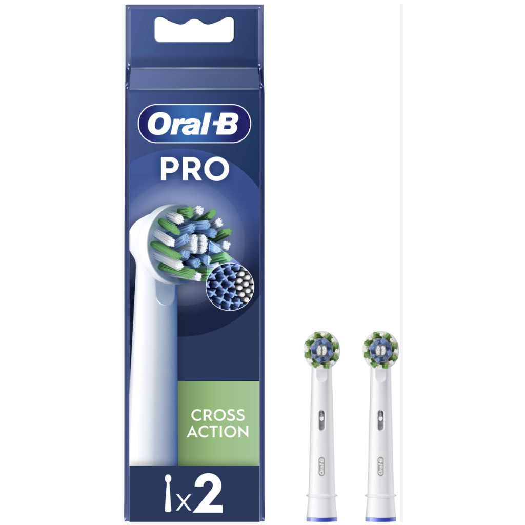 Насадка для зубної щітки Oral-B Oral-B Pro Cross Action, 2 шт (8006540847725) - зображення 1